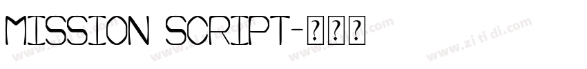 Mission Script字体转换